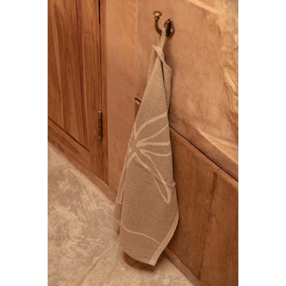 The Linen Palm Tree Kitchen Towel - Natural White - 50x70