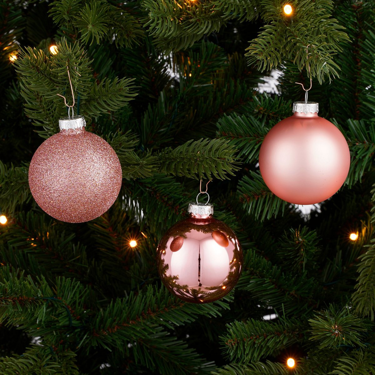 Christmas ball set Pink