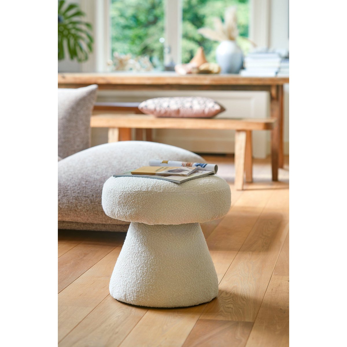 Pouf Pouffe Off-white