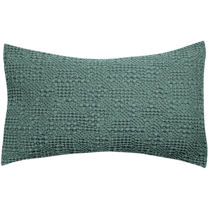 Stonewashed cushion Tana Verdigris 40 x 65
