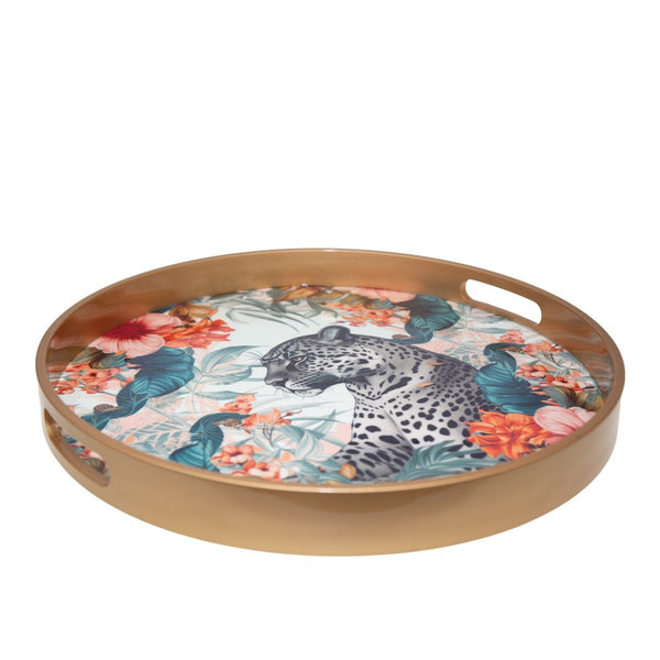 40x40x4.5cm round Safari tray