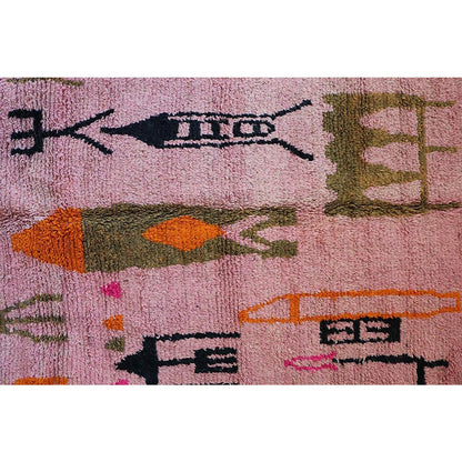 Pure wool Moroccan Berber rug 199 x 290 cm