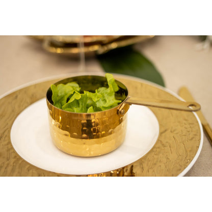 Mini high golden saucepan 9x9x6cm