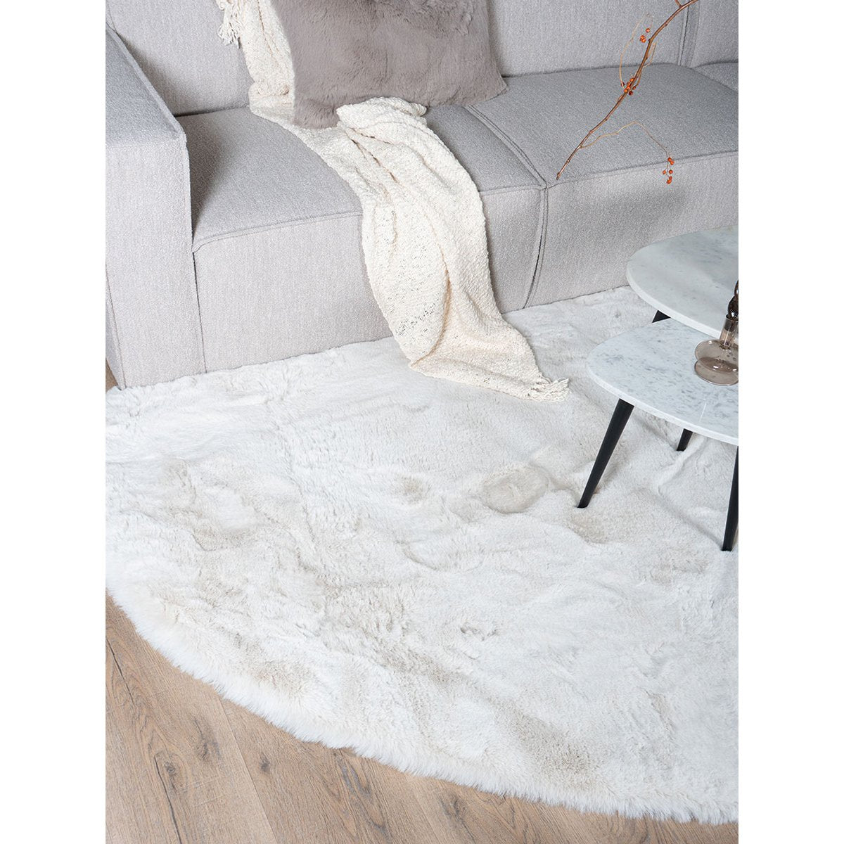 Rug Morbido Ivory 2810 - Pebble -shaped 200 x 280 cm