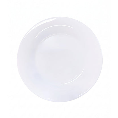 White glass dinner plate 28cm
