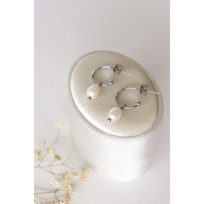 Classic pearl earrings - Silver