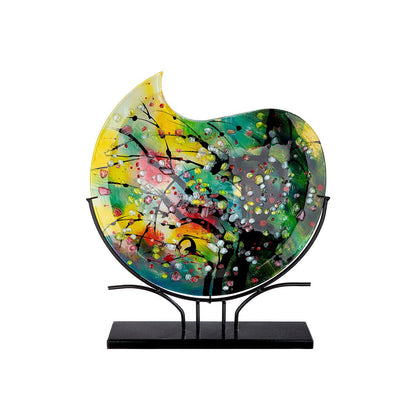 Glasart round decorative vase "Nicosia"