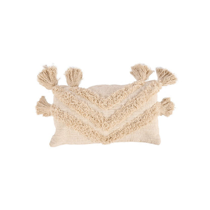 The Nomad Tassel Cushion Cover - Cream