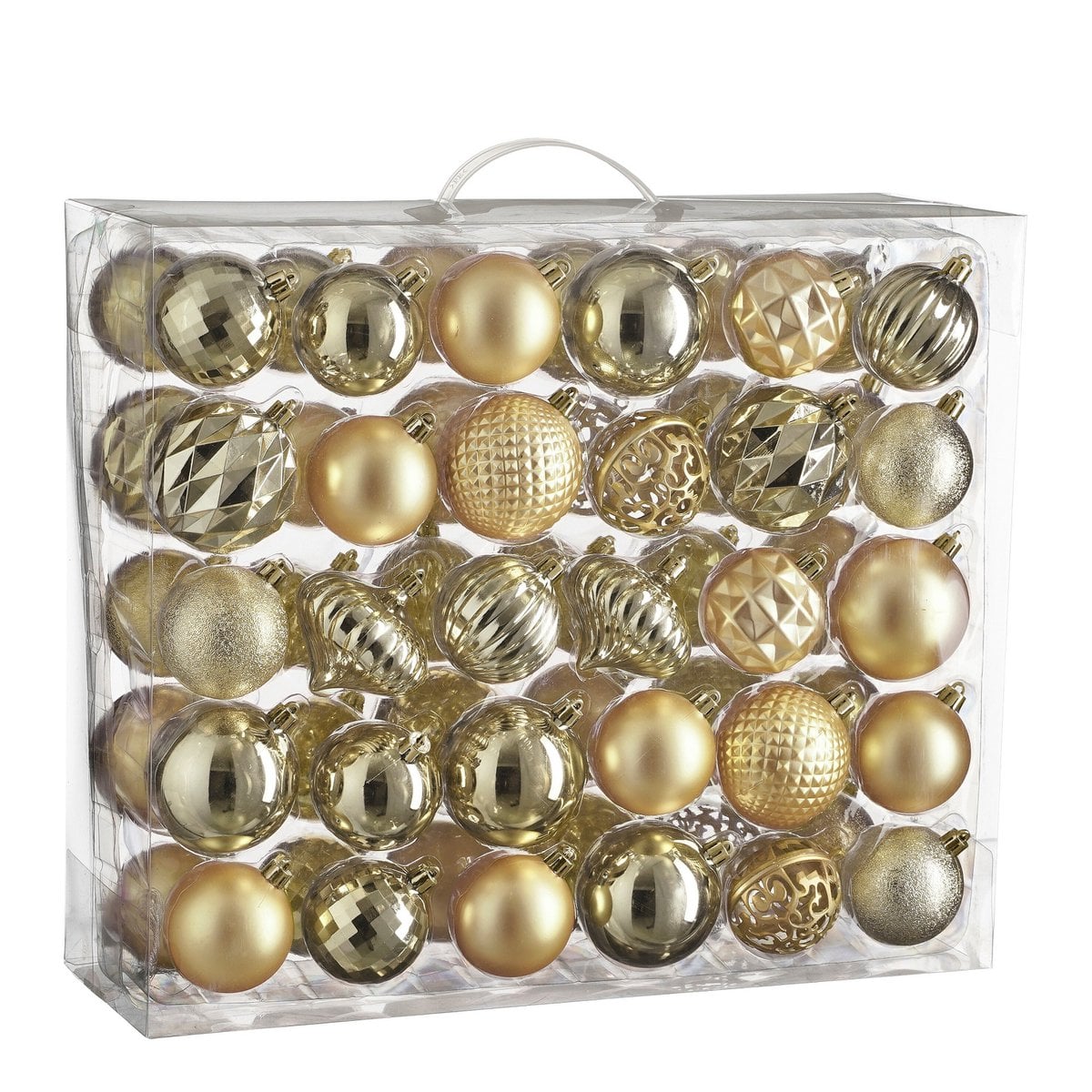 Christmas ball set Champagne