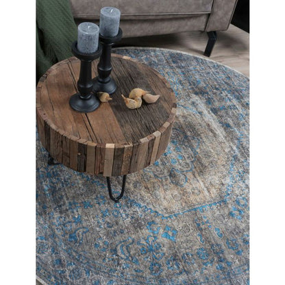 Rug Madel Round Green / Blue ø120 cm