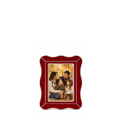 Red and silver frame 10x15cm