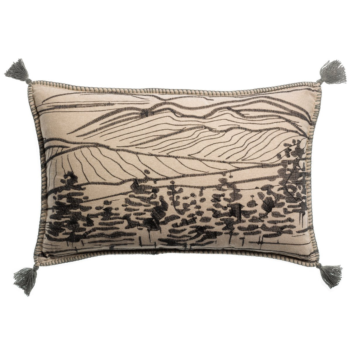 Dusko Thyme embroidered cushion 40 x 65