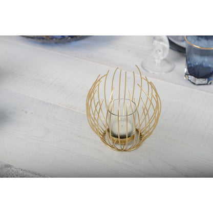 GOLDEN THREAD CANDLE HOLDER