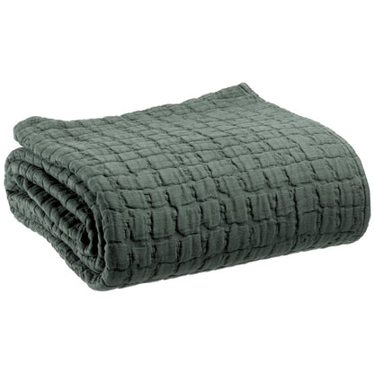 Bedspread stonewashed Swami Thyme 240 x 260