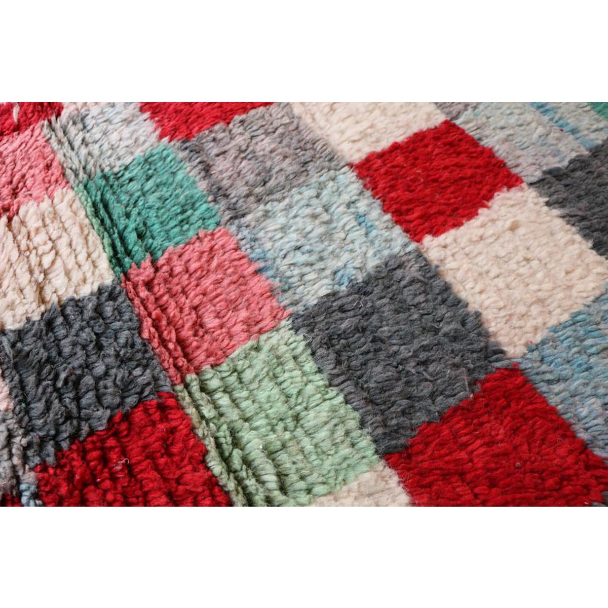 Pure wool Moroccan Berber hallway rug 76 x 408 cm