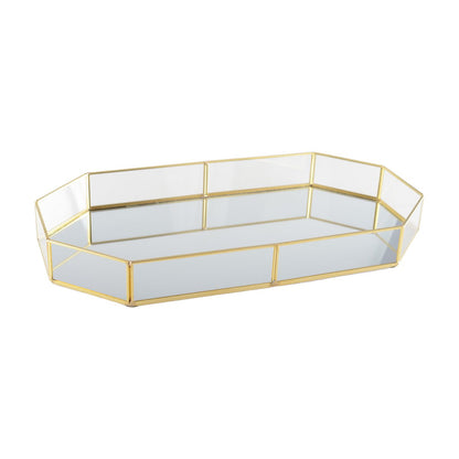 GOLD TRAY 42.5X23CM