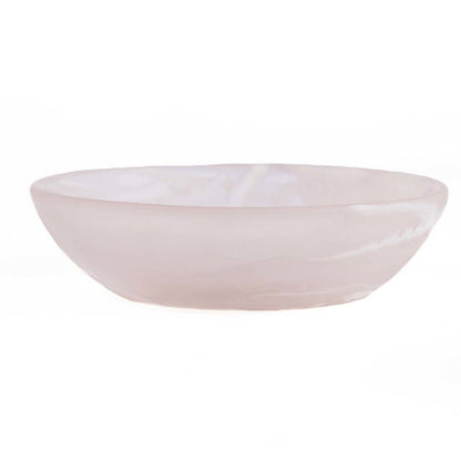 The Resin Organic Bowl - Pink White - M