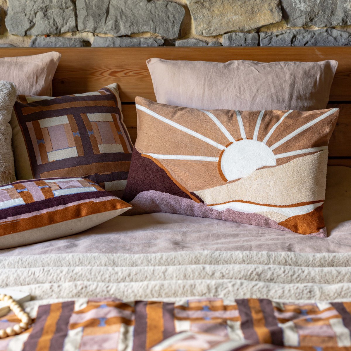 Tahu Copper print cushion 45 x 45
