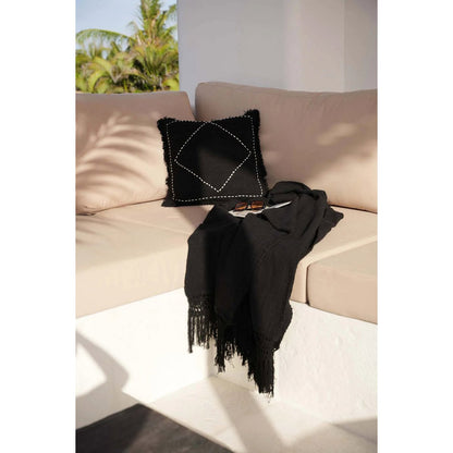 The Kasbah Cushion Cover - Black White