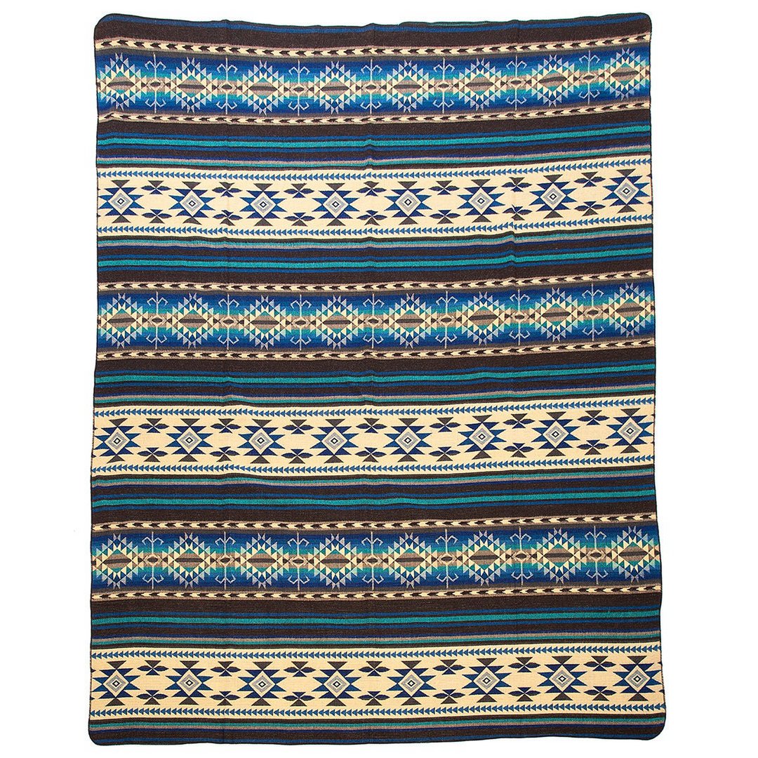 Ecuadorian alpaca blanket | native blanket | Cotopaxi Blue