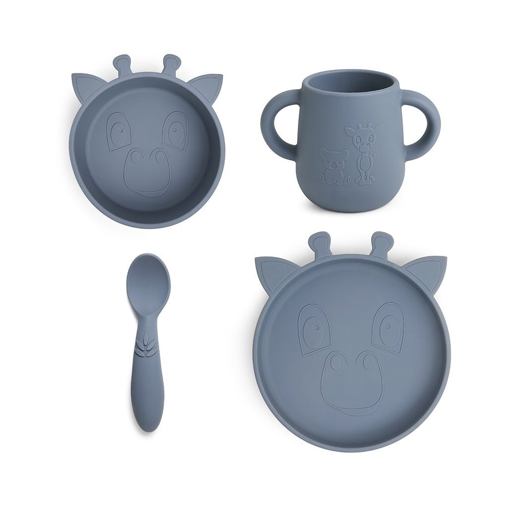 Lykke silicone dinner set 4-pack Giraf