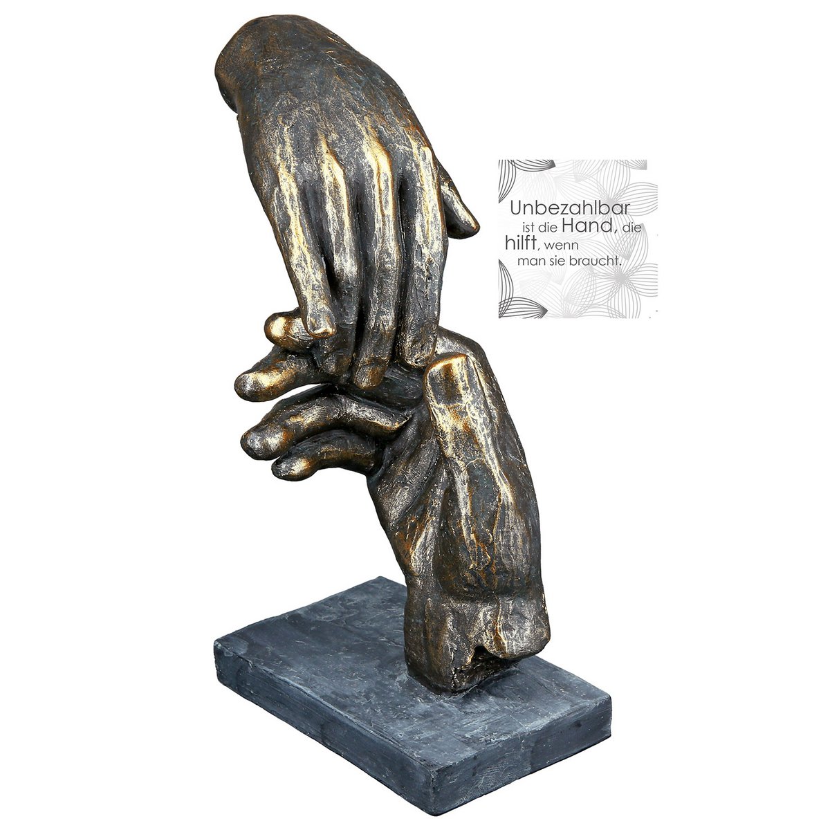 Poly sculpture "Two hands"