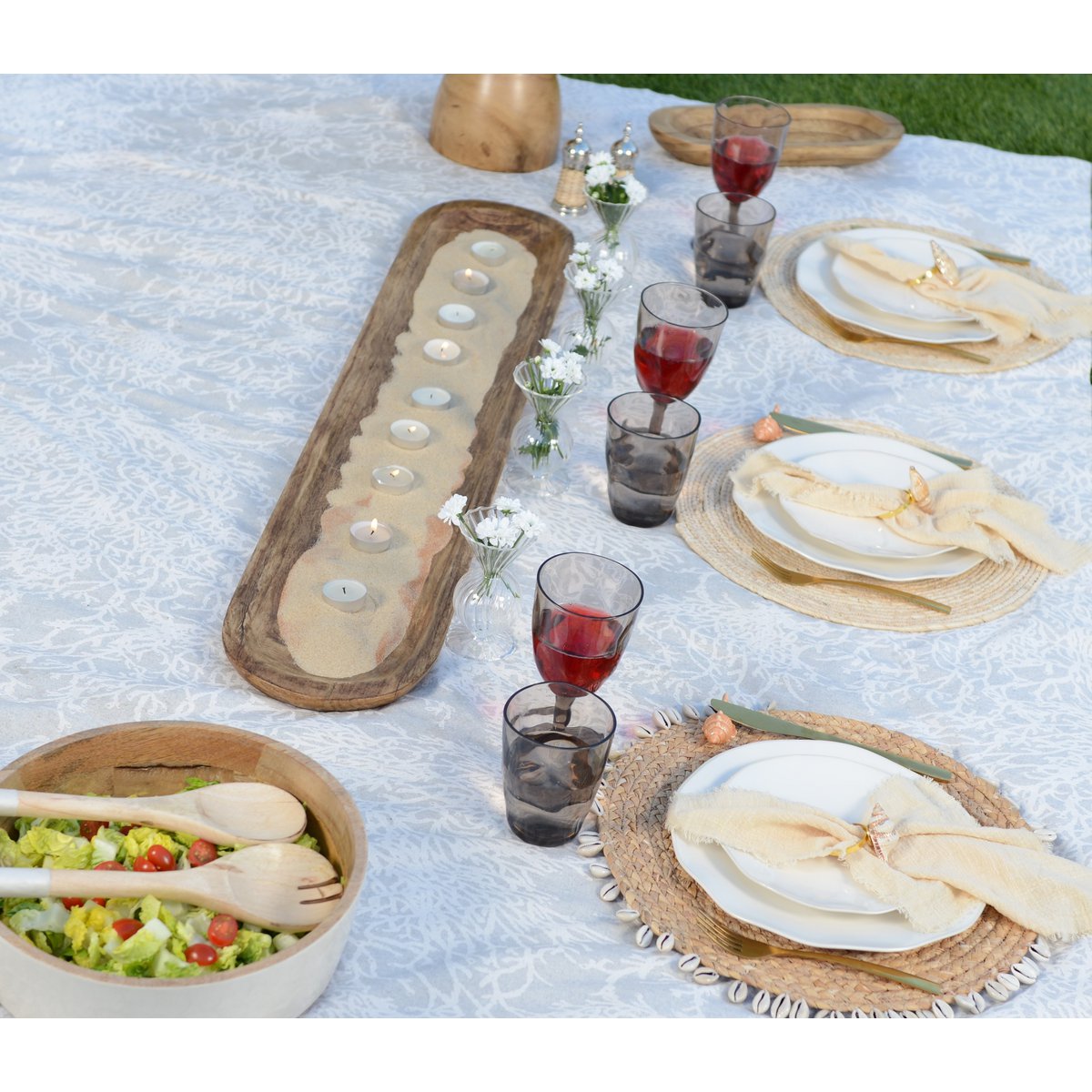 Acrylic brown water glasses - Lot of 6