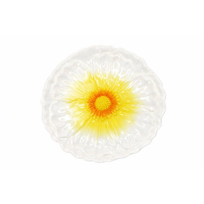Assiette plate jaune Capri 26x26x3cm
