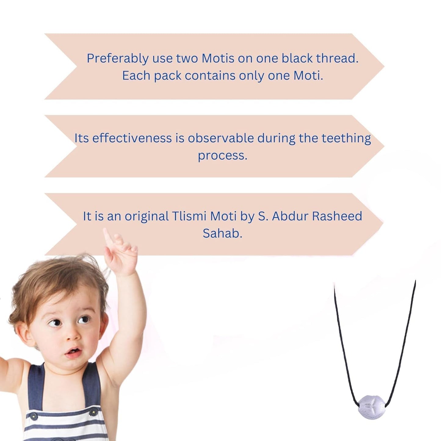 Tilasmi Moti – Teething Relief Pendant for Babies (Pack of 1)