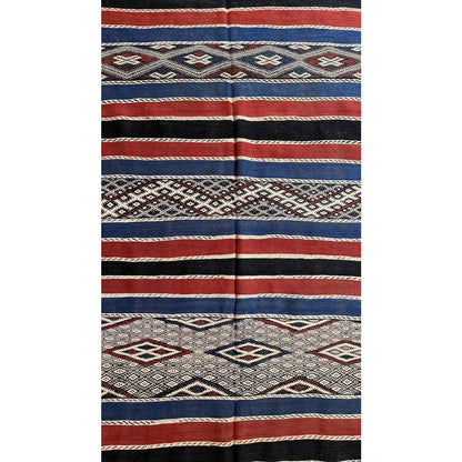 Moroccan Berber rug in wool and cotton 157 x 296 cm