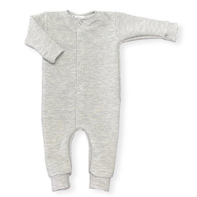 Playsuit rib light gray melange