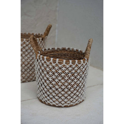 The Crossed Stitched Macrame Basket - S