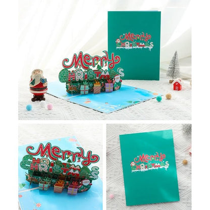 3D Gift Card - Christmas Gift Box Design