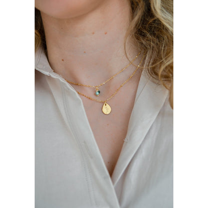 Golden Birth Flower Necklace (can be ordered per month)