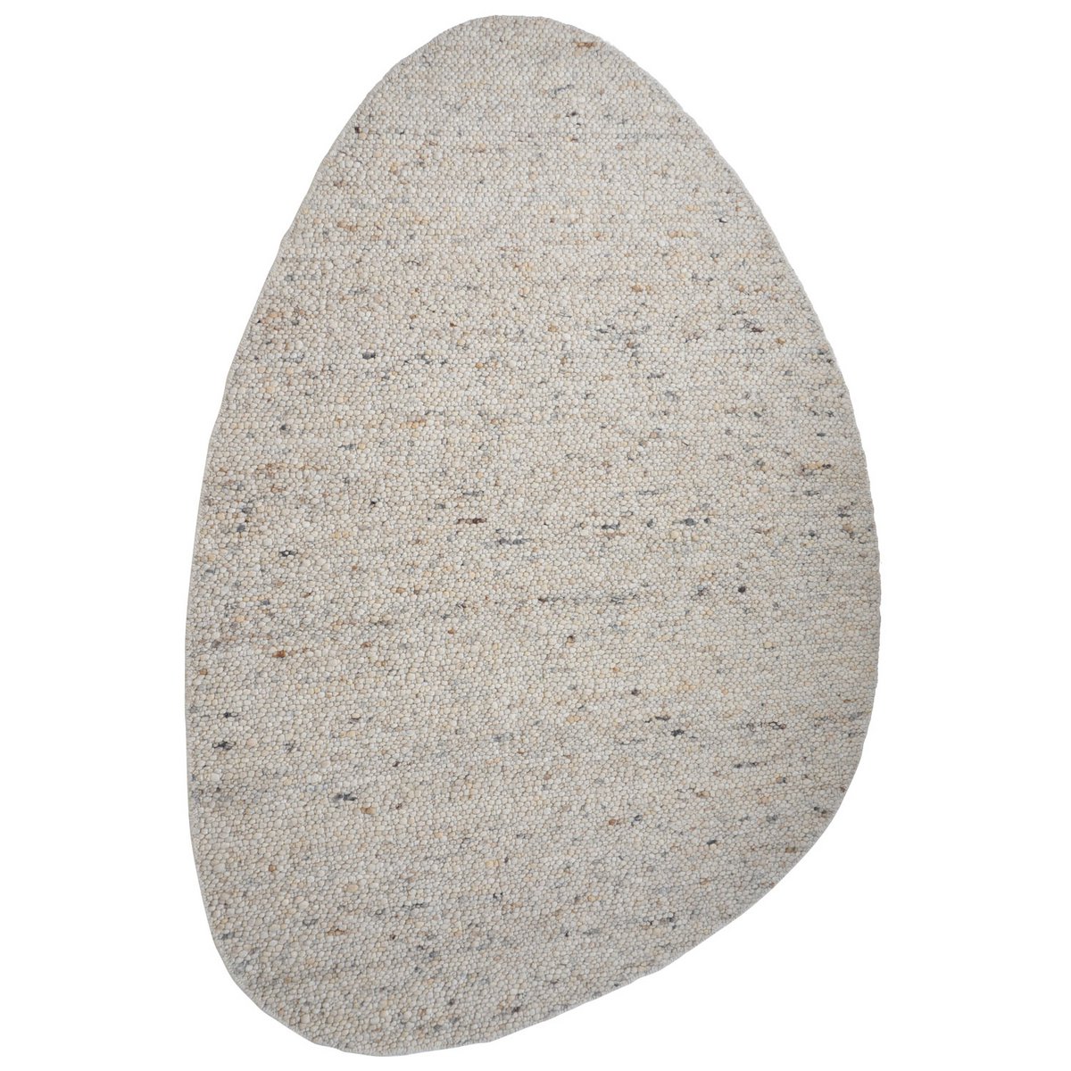 Rug Stone Beige 215 - pebble -shaped 200 x 280 cm