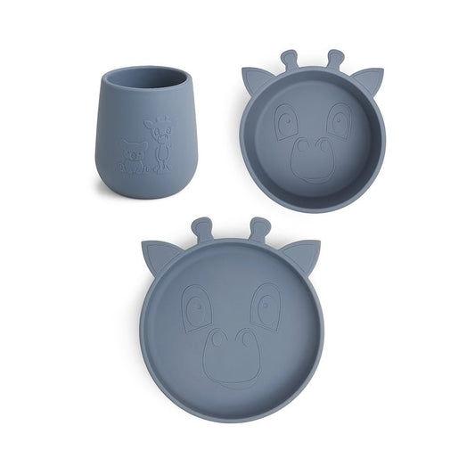 Judi silicone dinner set 3-pack Giraf