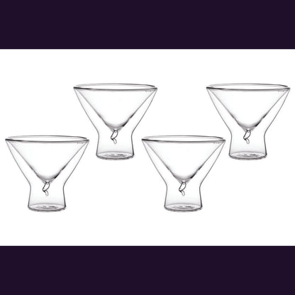 DOUBLE WALL 200 ML ICE CREAM SQUADS / GLASSES - SET OF 4