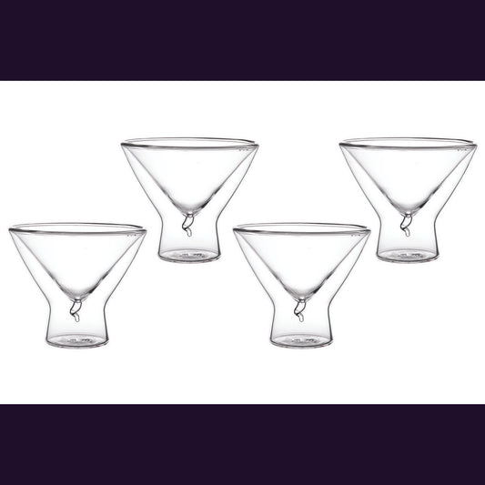 DOUBLE WALL 200 ML ICE CREAM SQUADS / GLASSES - SET OF 4