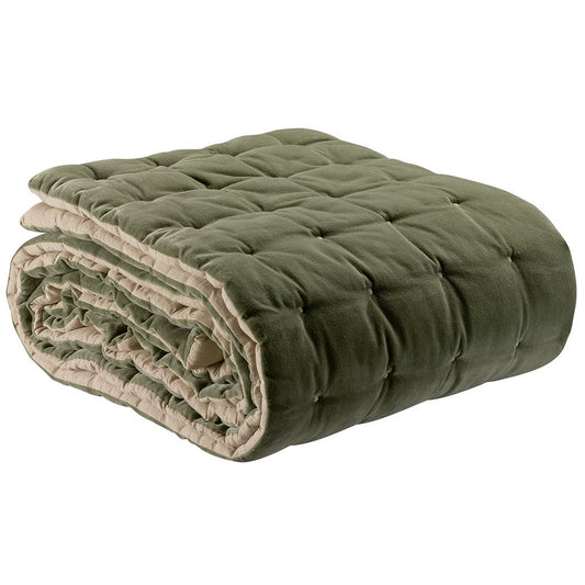 Elise plain throw with Verbena quilting finish 240 x 260