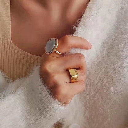 Vintage Mother of Pearl Dome Ring