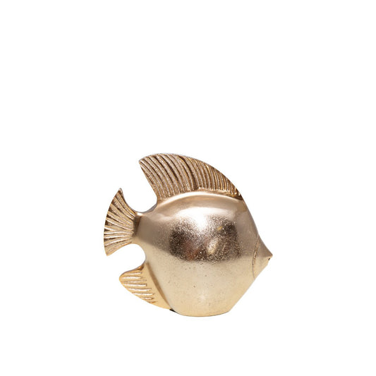 Golden decorative fish H19.5cm
