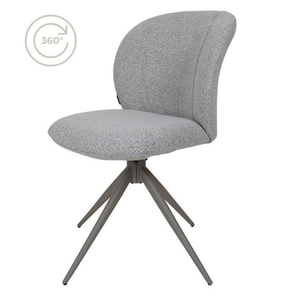 Dining room chair Cosmo - Bouclé - Champagne