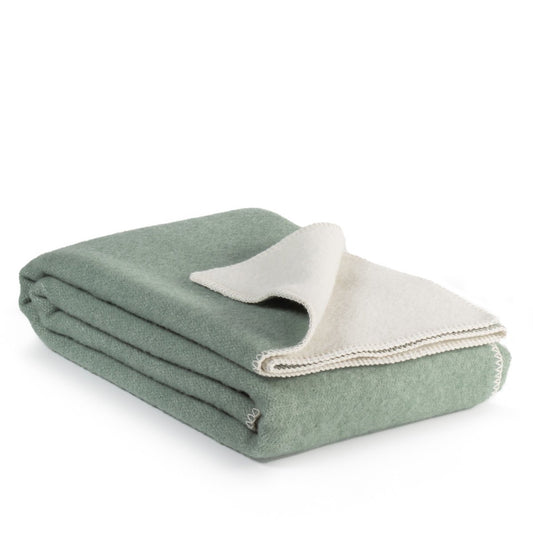 Woolen bed Blanket COOL MINT