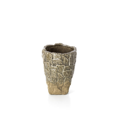 The Rock Texture Vase - Grey Stone - S