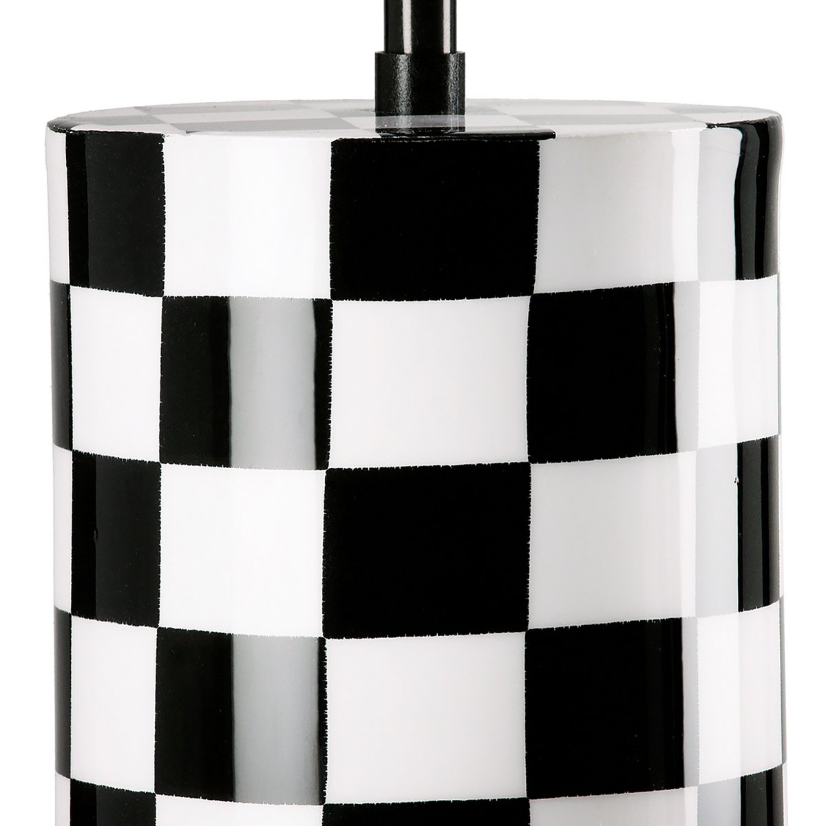 Cylindrical table lamp Checkers, H.52 cm