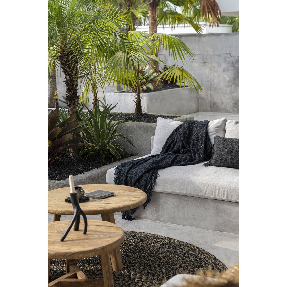 The s'il vous Plaid - Black Navy