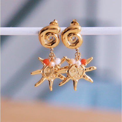 Statement earring Ocean & Sun