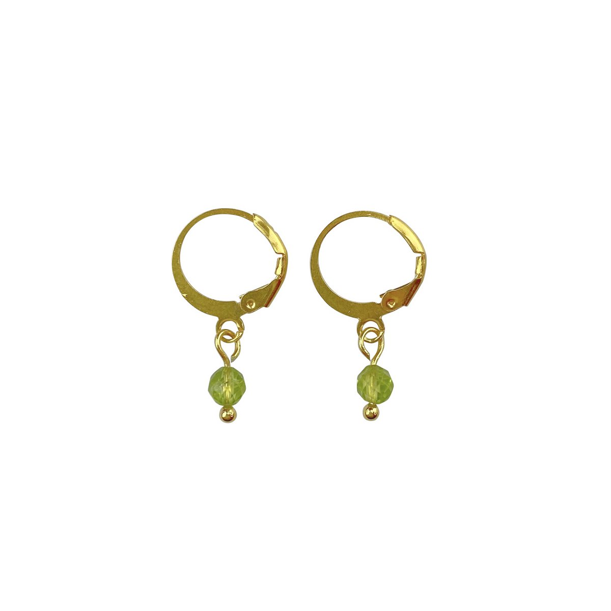 Earrings Peridot - Gold