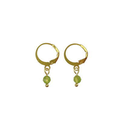 Earrings Peridot - Gold