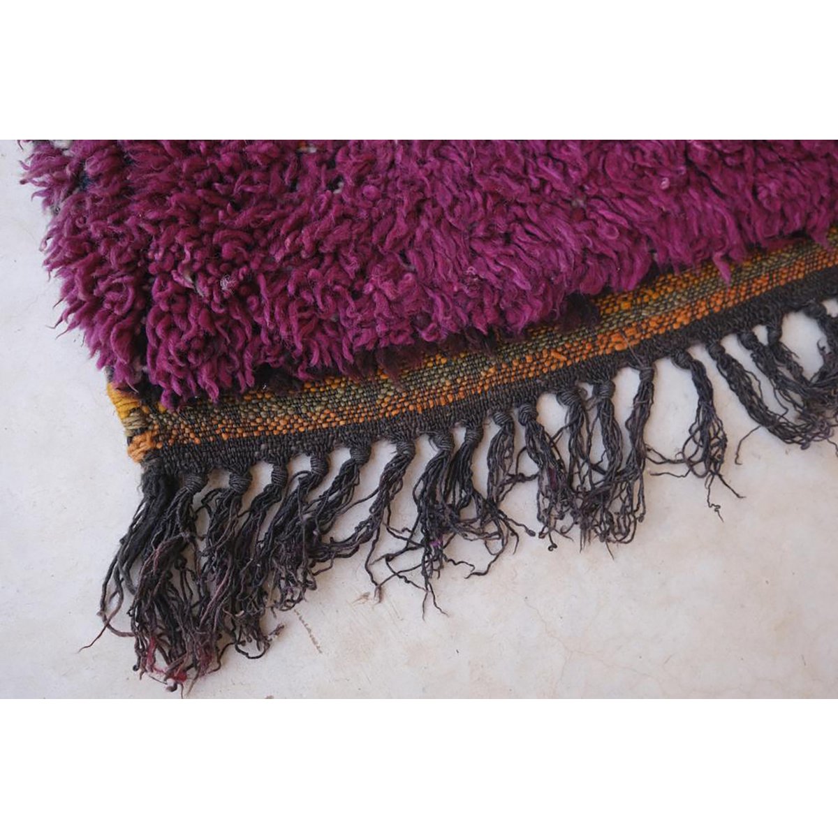 Berber wool rug Beni M'Guild vintage 192 x 294 cm